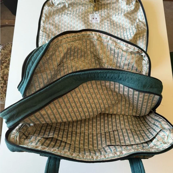 Luxury Bespoke Bernadette Rabbit Tapestry Lined Travel Garment Bag, like new - Picture 8 of 16